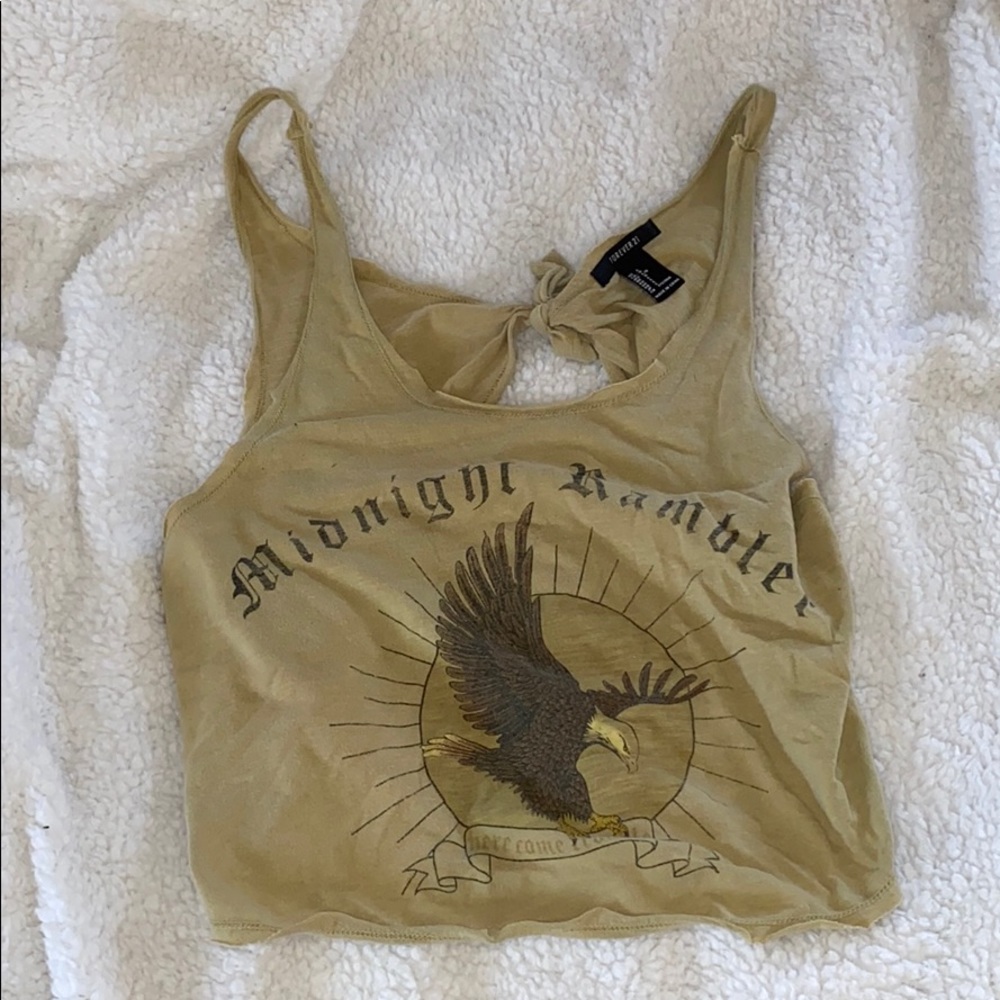 Forever 21 open back tied tank top